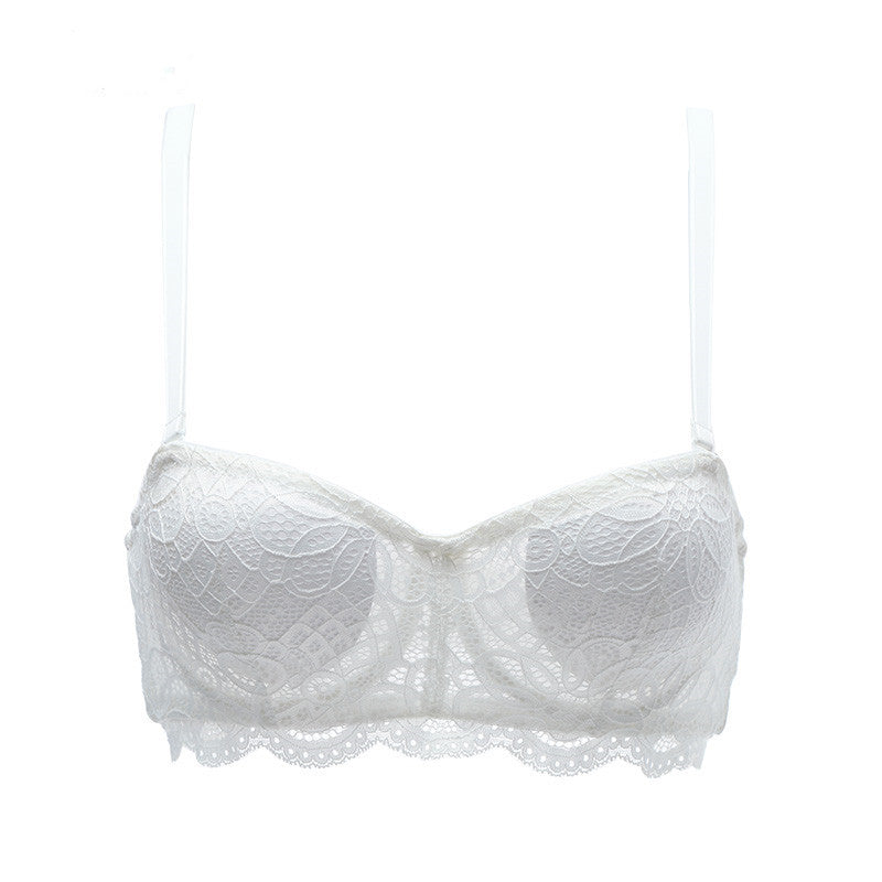 Half Cup Comfortable Lace Thin Bra