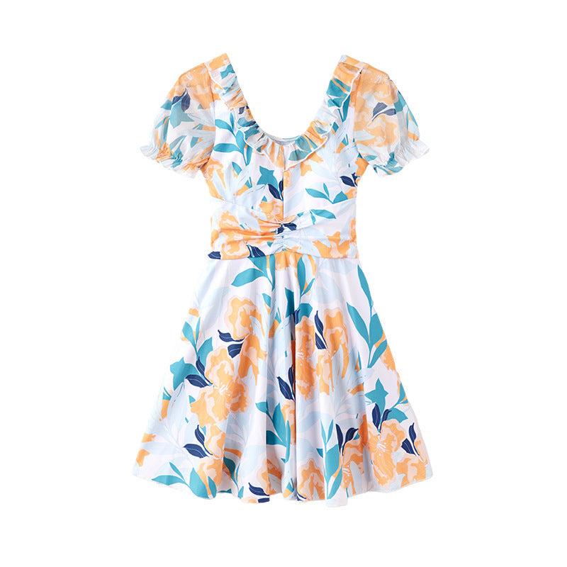 Fairy Swimming Dress High Waist Swimsuit For Women
