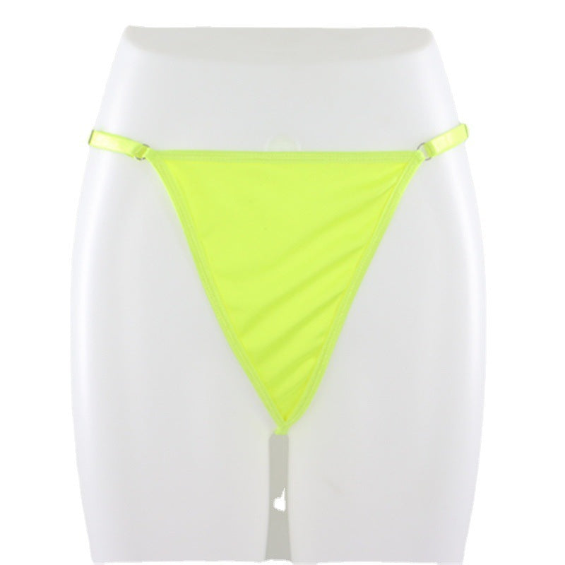 Alloy Letter Pendant Metal Chain Belt Underwear