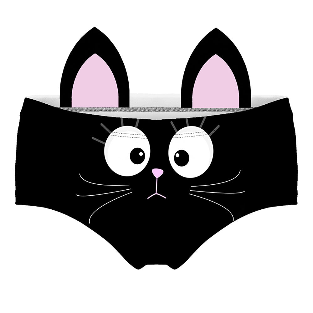 Three-dimensional Cat Ears Cartoon Girl Underwear