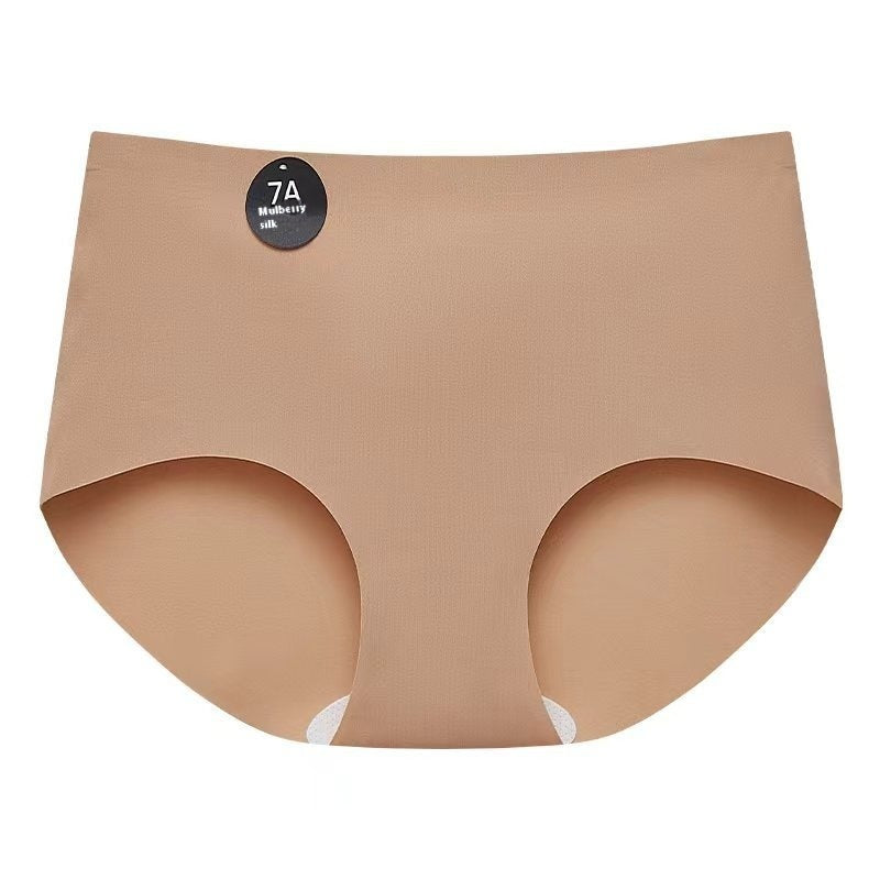 Yoga Fitness Seamless Underwear Ladies Mid Waist Sports Triangle Shorts
