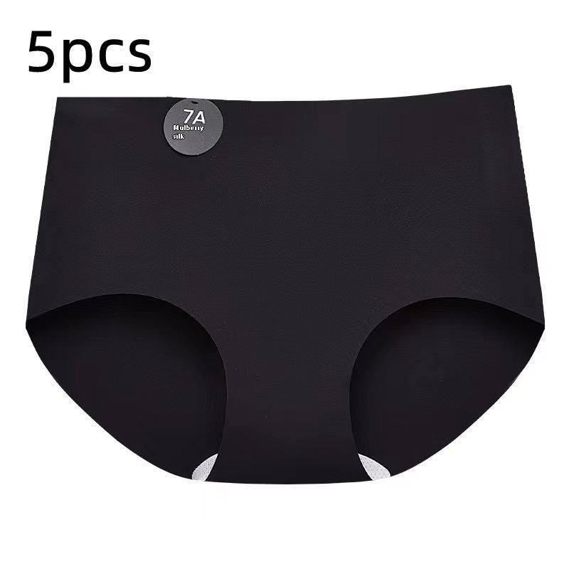 Yoga Fitness Seamless Underwear Ladies Mid Waist Sports Triangle Shorts