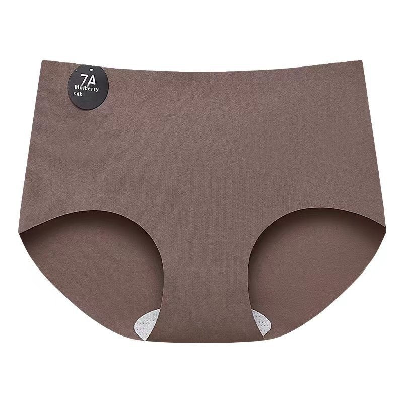 Yoga Fitness Seamless Underwear Ladies Mid Waist Sports Triangle Shorts