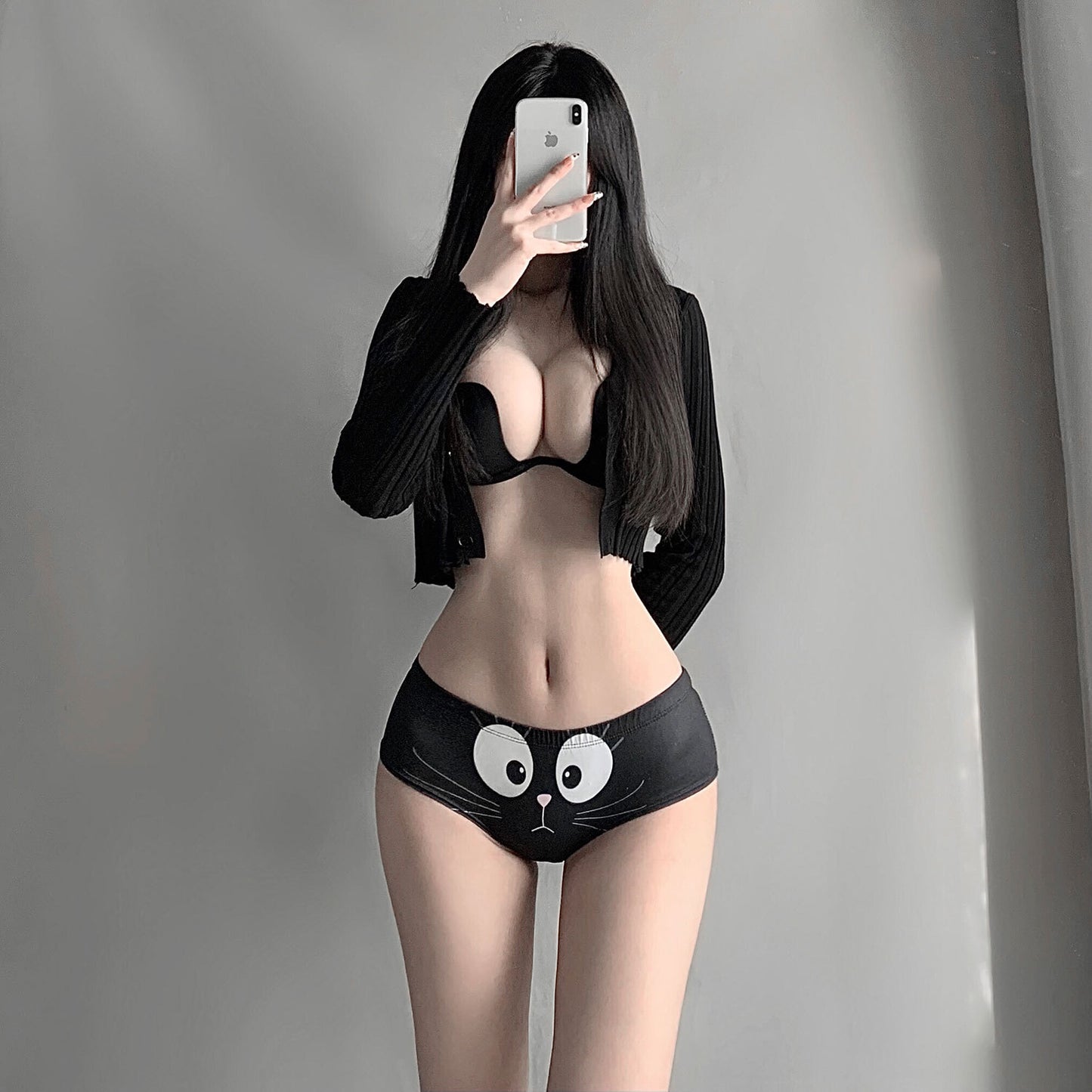 Three-dimensional Cat Ears Cartoon Girl Underwear