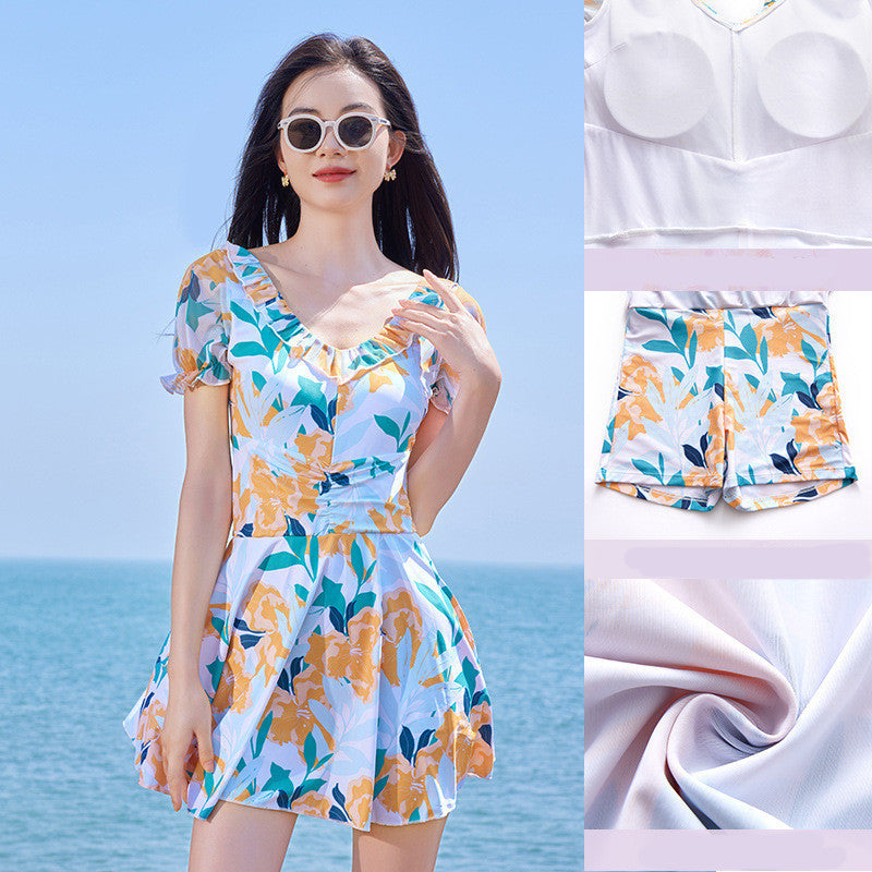 Fairy Swimming Dress High Waist Swimsuit For Women