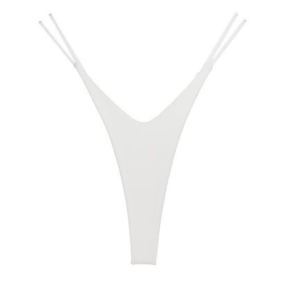 High Slit T-back Cotton Double Layer Bikini Shape Underwear Thin Belt