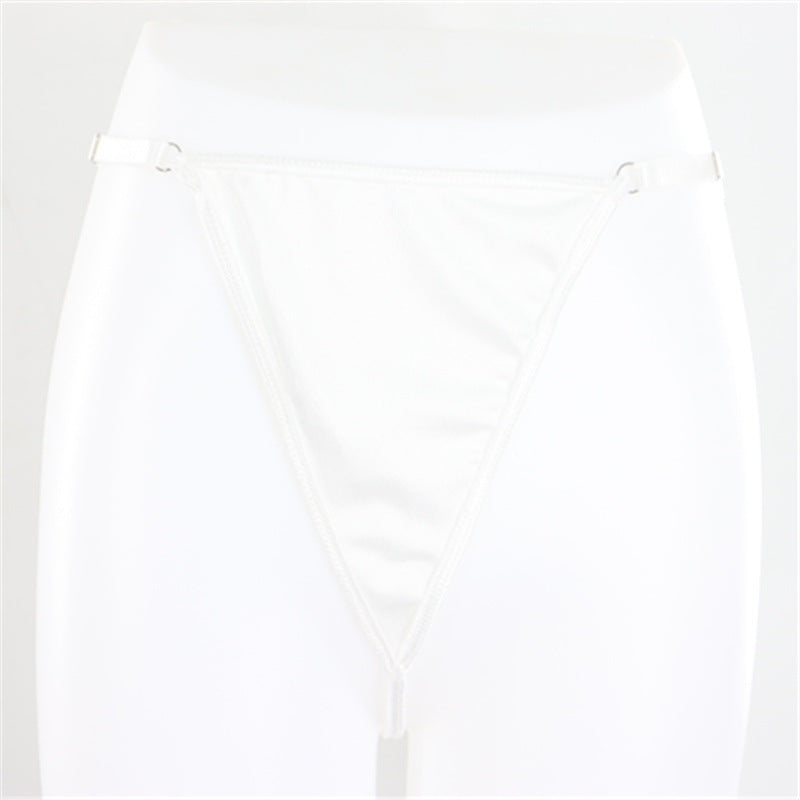 Alloy Letter Pendant Metal Chain Belt Underwear