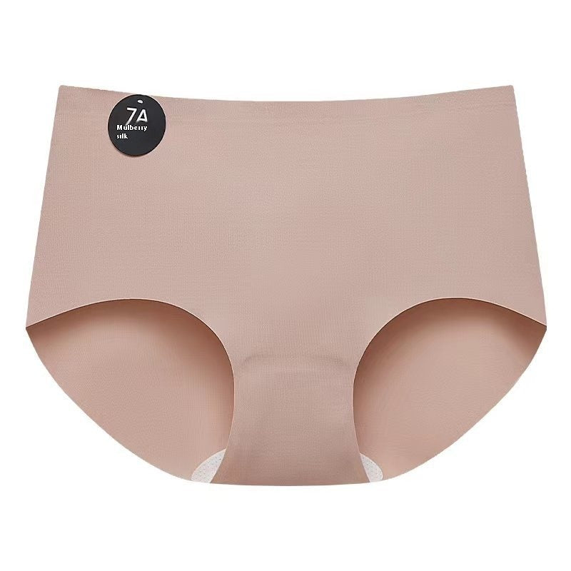 Yoga Fitness Seamless Underwear Ladies Mid Waist Sports Triangle Shorts