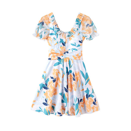 Fairy Swimming Dress High Waist Swimsuit For Women
