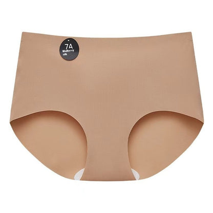 Yoga Fitness Seamless Underwear Ladies Mid Waist Sports Triangle Shorts