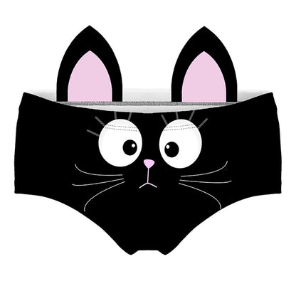 Three-dimensional Cat Ears Cartoon Girl Underwear