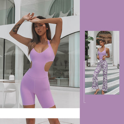 Summer Sexy Beautiful Back Sports Suit Women