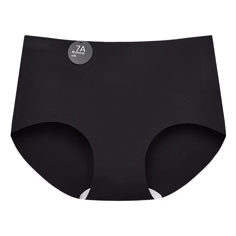 Yoga Fitness Seamless Underwear Ladies Mid Waist Sports Triangle Shorts
